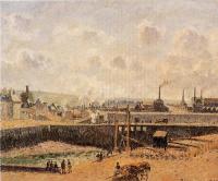 Pissarro, Camille - Dieppe, Dunquesne Basin, Low Tide, Sun, Morning